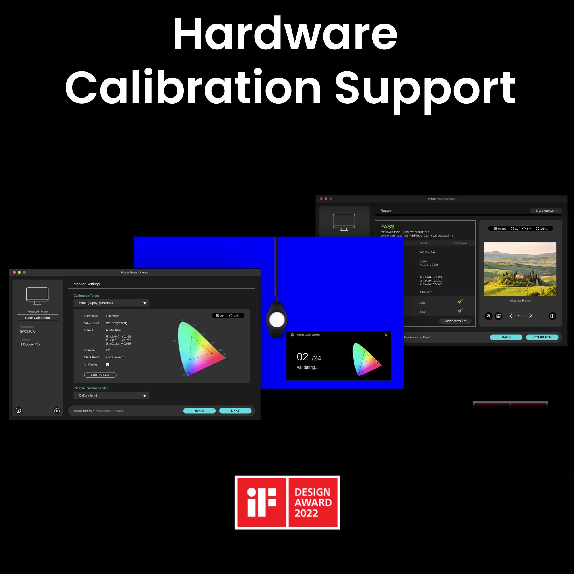 Benq Sw242Q 24 Inch 2K 90W Usb C 16:10 Photographer Macbook/Windows Compatible Monitor, 99% Adobe Rgb, 100% Srgb, Hardware Calib