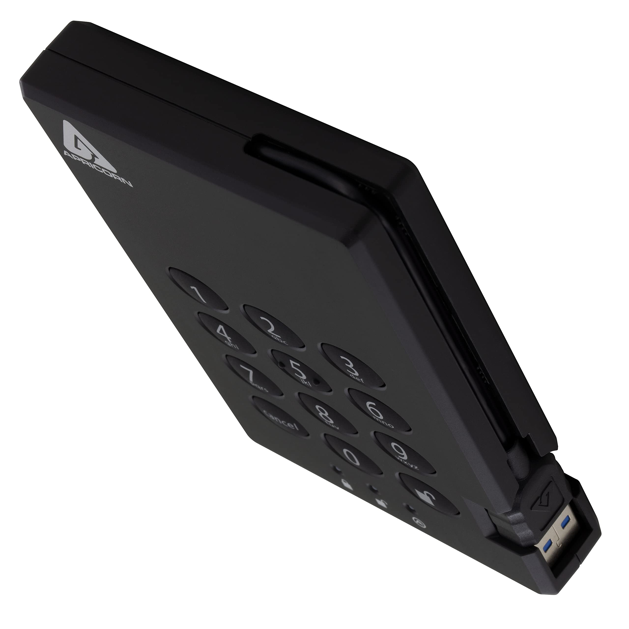 Apricorn Aegis Padlock 3.0 1Tb Usb 3.0 External Hard Drive, Black