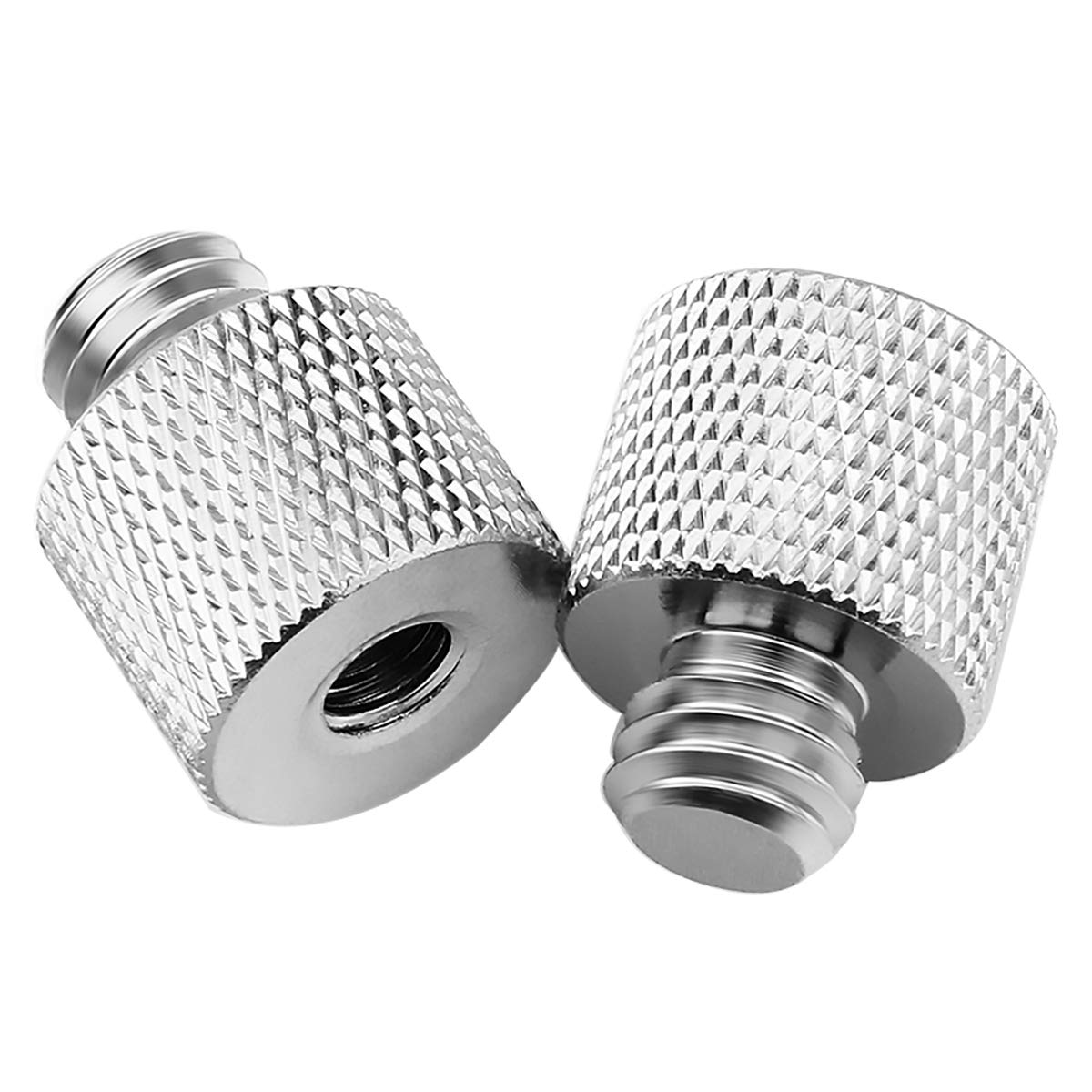 Jomley 1/4 To 3/8 Adapter,1/4'' 20 Female To 3/8'' 16 Male Screw Thread Adapter For Camera Monitor, Mic Stand, Tripod   2 Pack