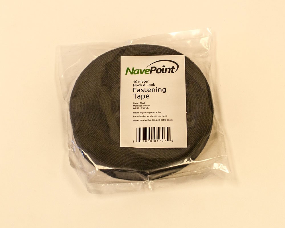Navepoint 3/4 Inch Roll Hook And Loop Reusable Cable Ties Wraps Straps   10M 33Ft 2 Pack