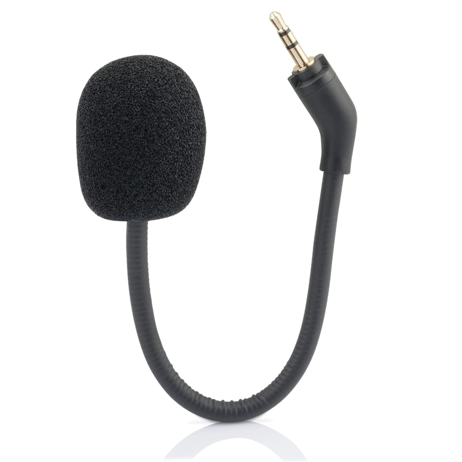 Yoidesu Mic Replacement for Logitech Astro A30 Plug and Play 2.5mm Detachable Boom Microphone Noise Reduction 360 Rotation Benda
