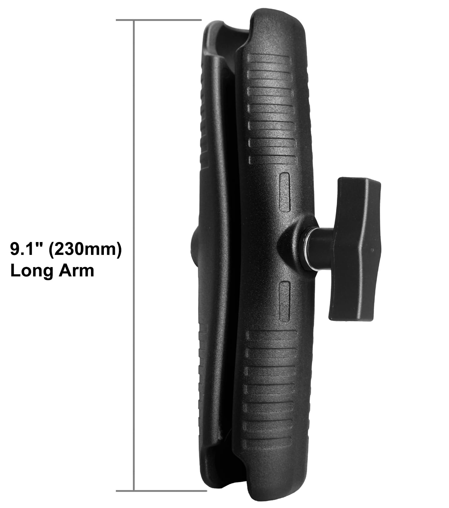 Windfrd Aluminum 9.1'' Long Double Socket Arm For 1.5 Inches/C Size / 38Mm Ball Accessories, Powerful Clamp, Heavy Duty, Compati