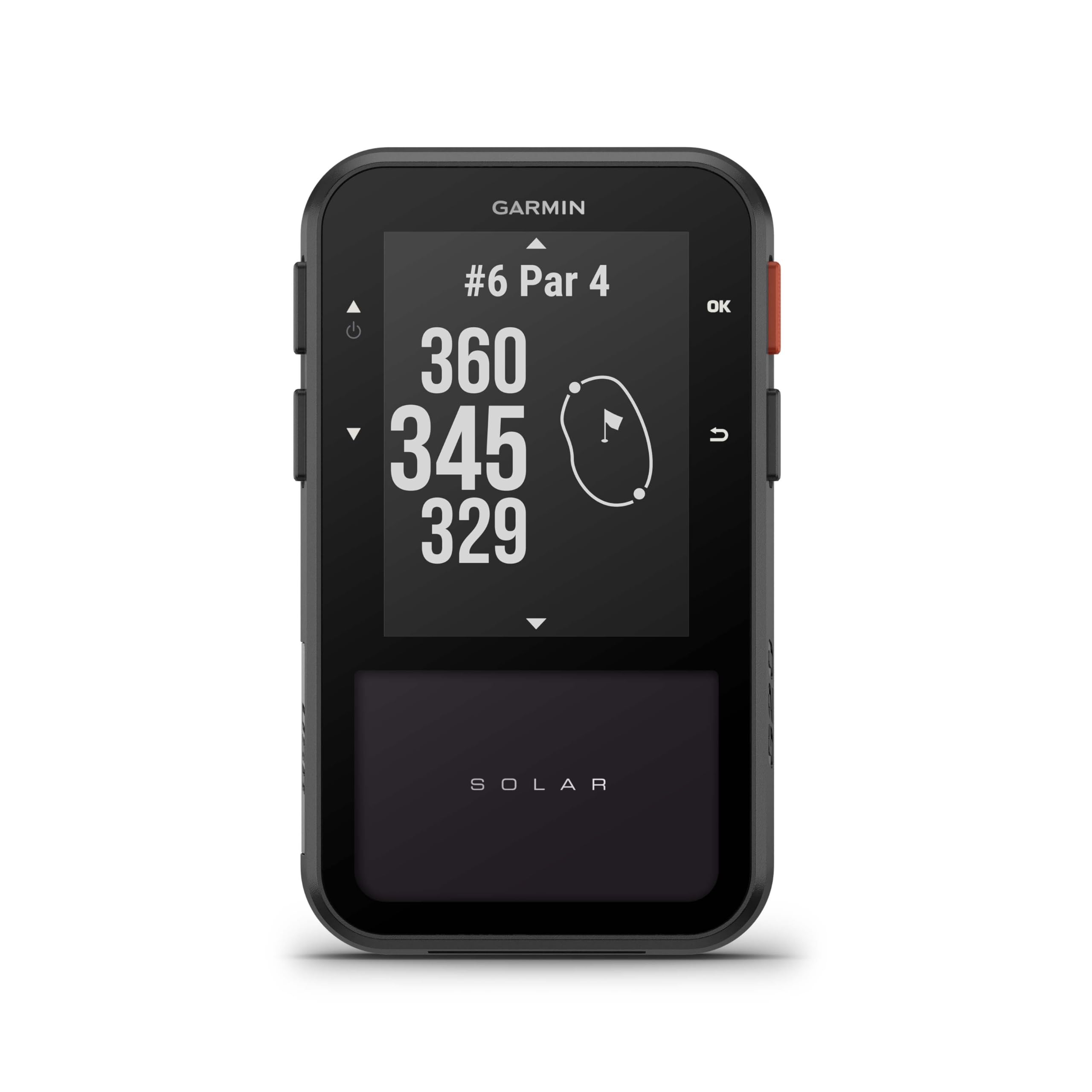 Garmin Approach G20 Solar, GPS Golf Handheld with Solar Charging, Sunlight-Readable High Resolution Display, Built-in Magnet to 