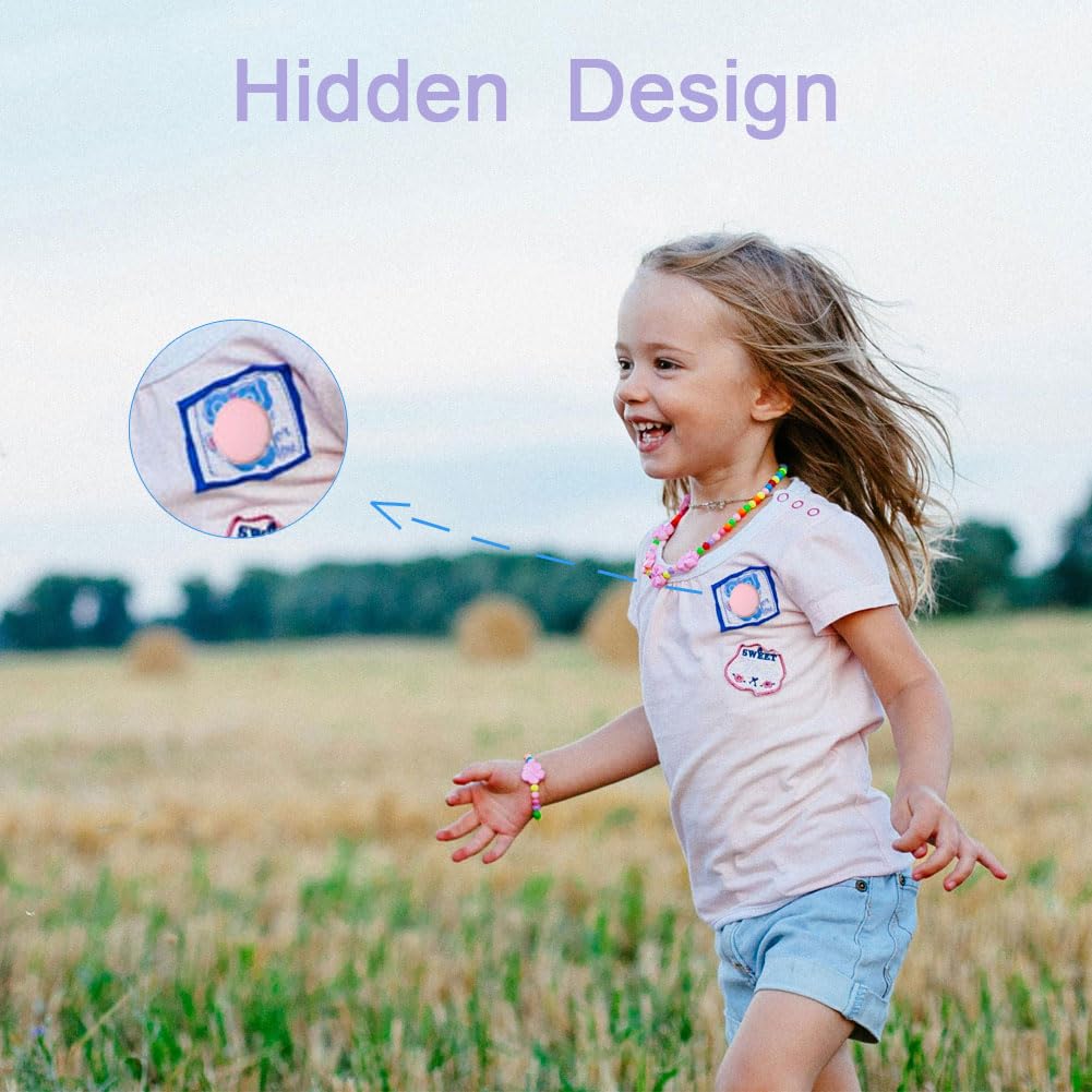 Alsukeay 4 Pack Airtag Holder For Kids Hidden Silicone Case Cover With Safety Pins For Children Elderly Pets Backpack Luggage (B