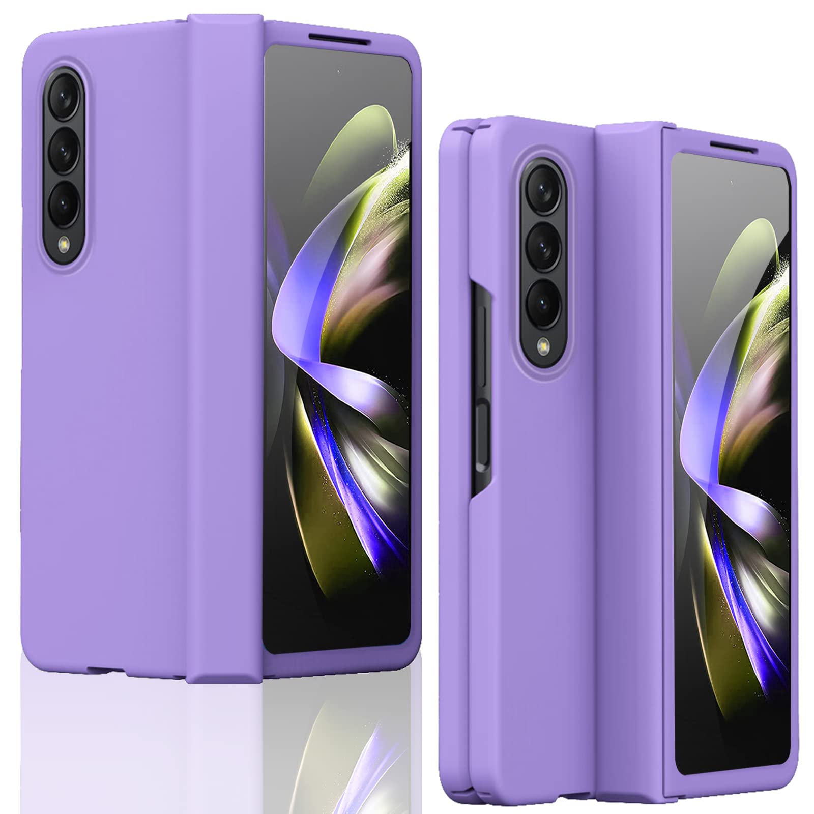 Miimall Compatible Samsung Galaxy Z Fold 4 Case 2022, Fold 4 Hinged Protector Case With Built In Screen Protector All Inclusive