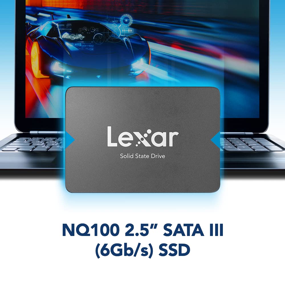 Lexar 1.92Tb Nq100 Ssd 2.5    Sata Iii Internal Solid State Drive, Up To 550Mb/S Read, Gray (Lnq100X1920-Rnnnu)