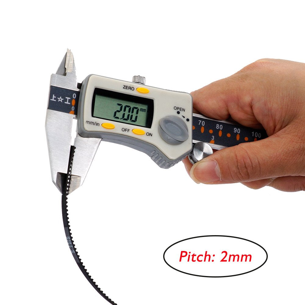 Fysetc 3D Printer Belt 5 Meters/ 16.4 Ft Length 2Gt 6Mm Timing Belt 2Mm Pitch 6Mm Width Rubber Fiberglass Reinforced For Ender V