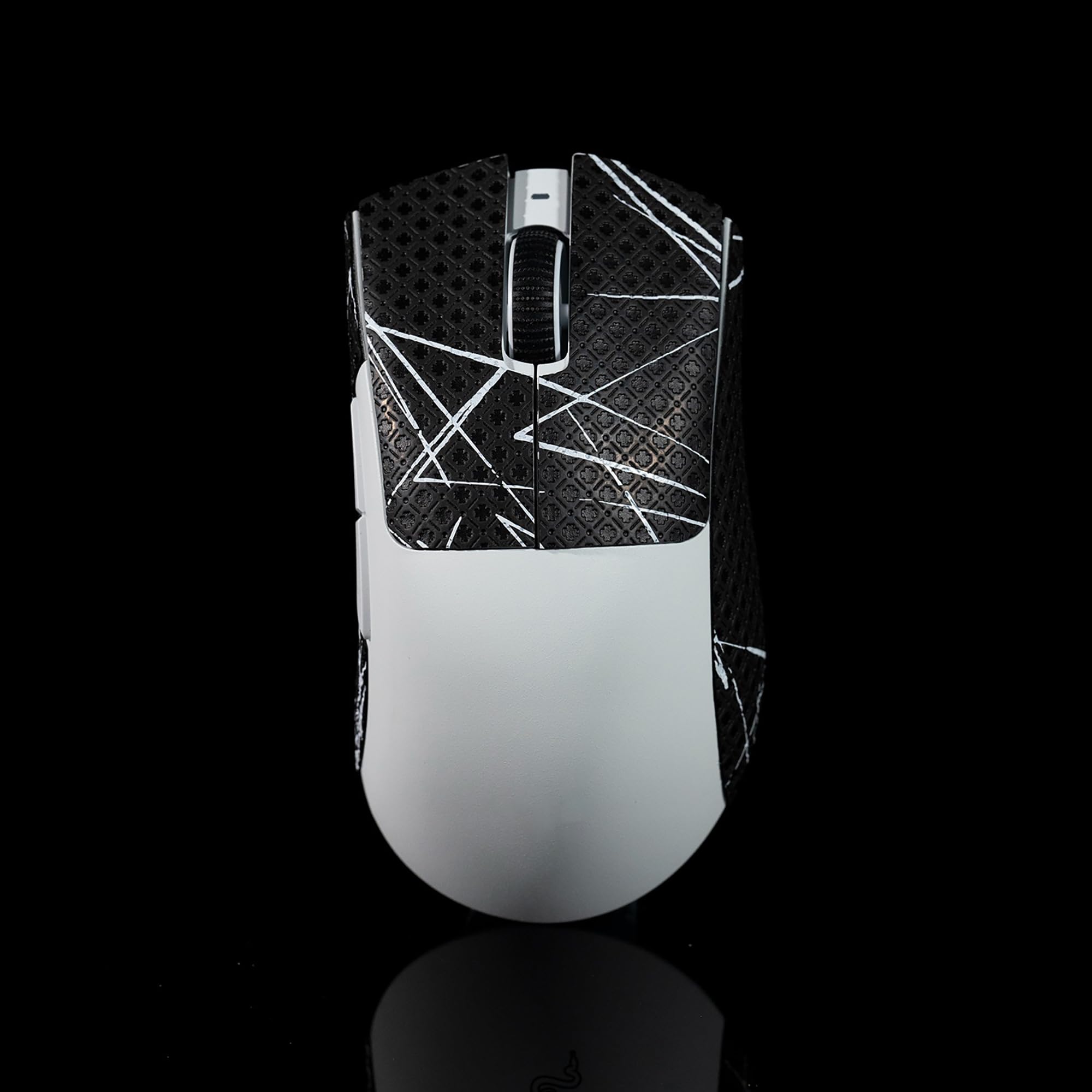 Hokeyio Grip Tape for Razer Deathadder V3 Pro - Anti-Slip,Enhanced Control, Suck Sweat,Soft Leather,Improves FPS Gaming Grip [Pr