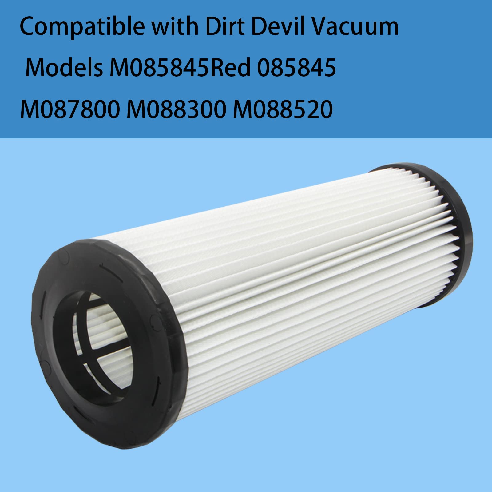 Aolleteau F1 Hepa Filter Compatible With Dirt Devil Bagless Upright Cleaner Models Extra Lite, Breeze, Featherlite Bagless, Jagu