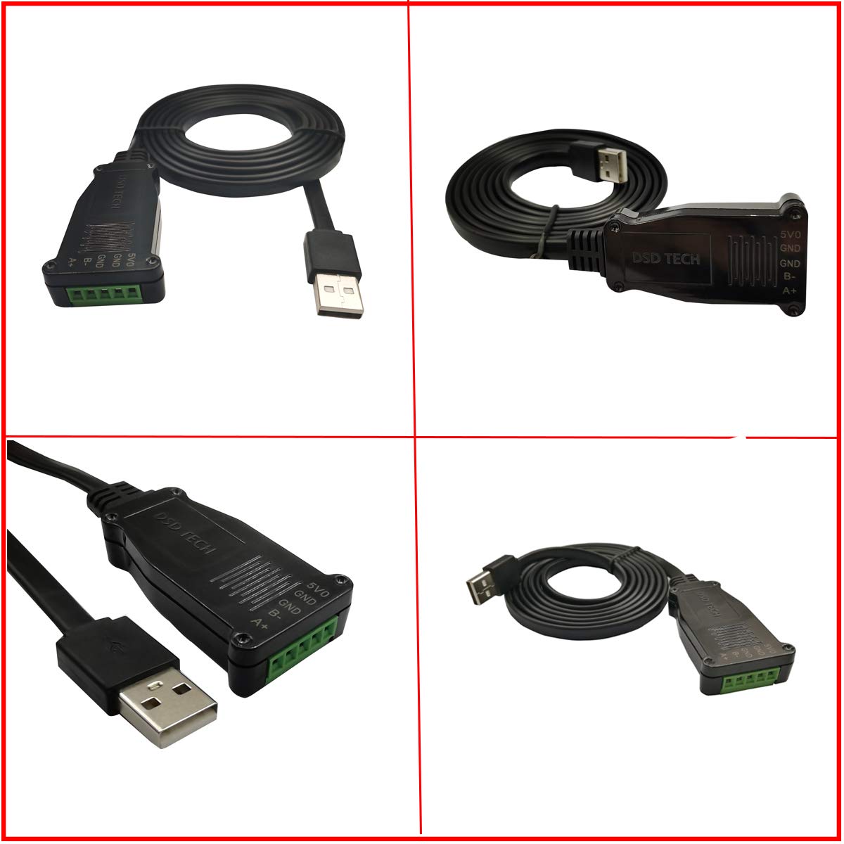 Dsd Tech Sh U10L Usb To Rs485 Cable For Windows 10 8 7 Macos Linux 5Ft