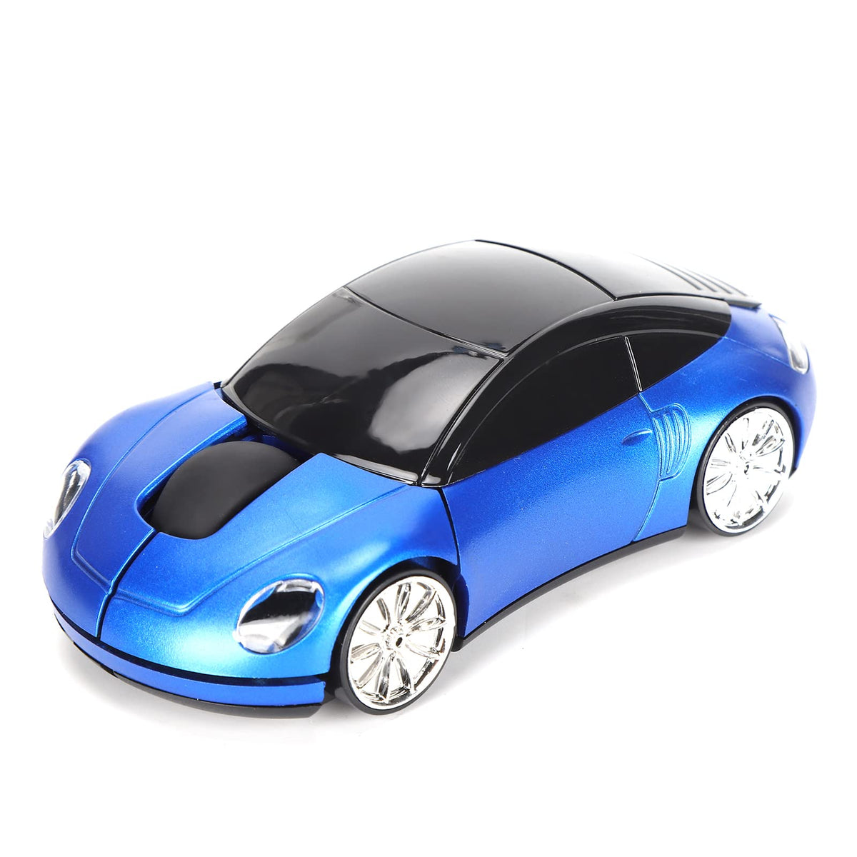 Dpofirs 2.4G Mouse For Laptop, Mini Car Shaped Smart Cordless Mouse, Ergonomic Game Mouse With Usb Receiver, Gifts For Girls(Blu