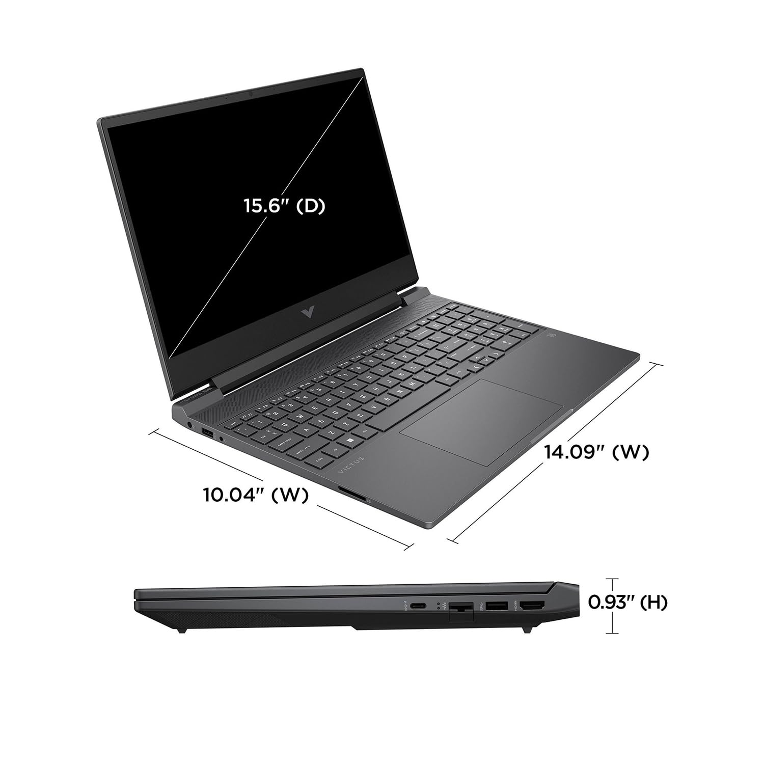 Hp Victus 15 Gaming Laptop, 15.6'' Fhd 144Hz Display, Amd Ryzen 5 7535Hs, 32Gb Ddr5 Ram, 1Tb Pcie M.2 Ssd, Nvidia Geforce Rtx 20