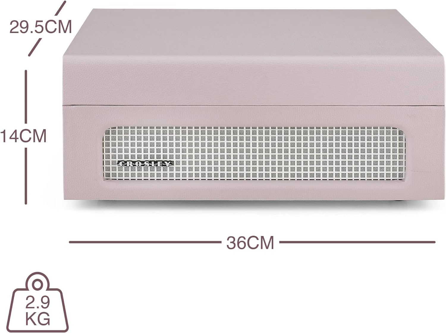 Crosley Crosley Voyager Amethyst - Bluetooth Portable Turntable