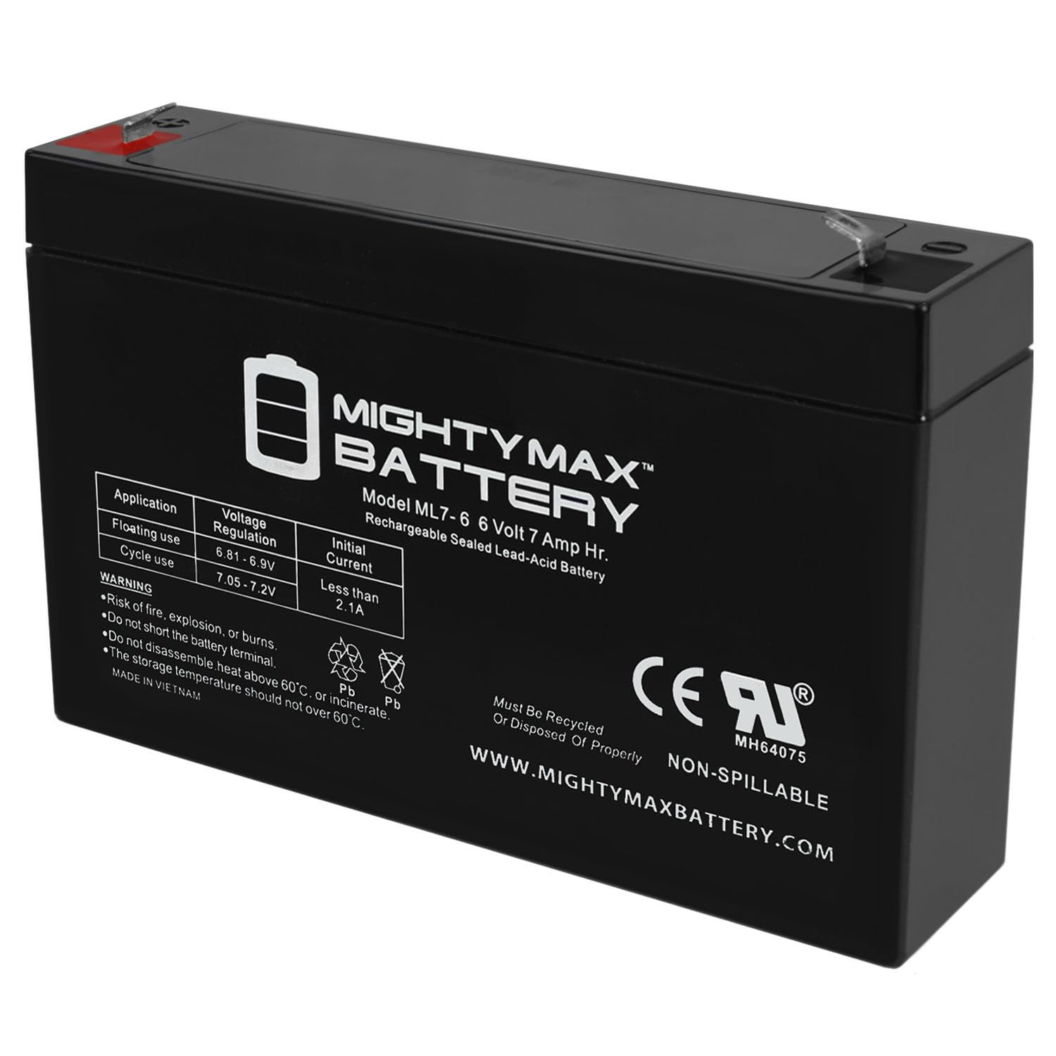 Mighty Max Battery 6V 7Ah Sla Replacement Battery For Enduring 3Fm7