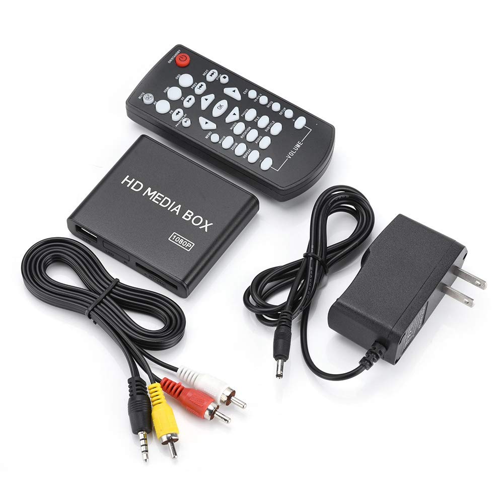 110 240V Hdmi Media Player Mini 1080P Digital Player Box Support Usb Mp3 Mmc Sd Mkv With Remote Control(Us Plug)