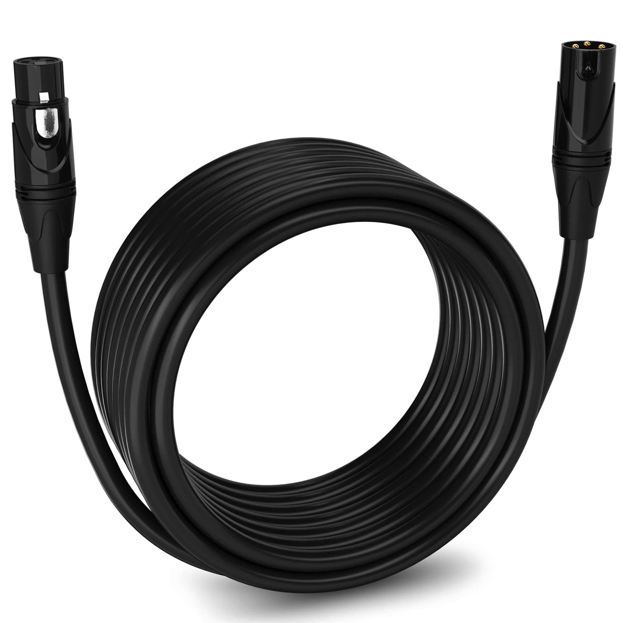 Lyxpro 30 Feet Xlr Microphone Cable Balanced Male To Female 3 Pin Mic Cord For Powered Speakers Audio Interface Professional Pro