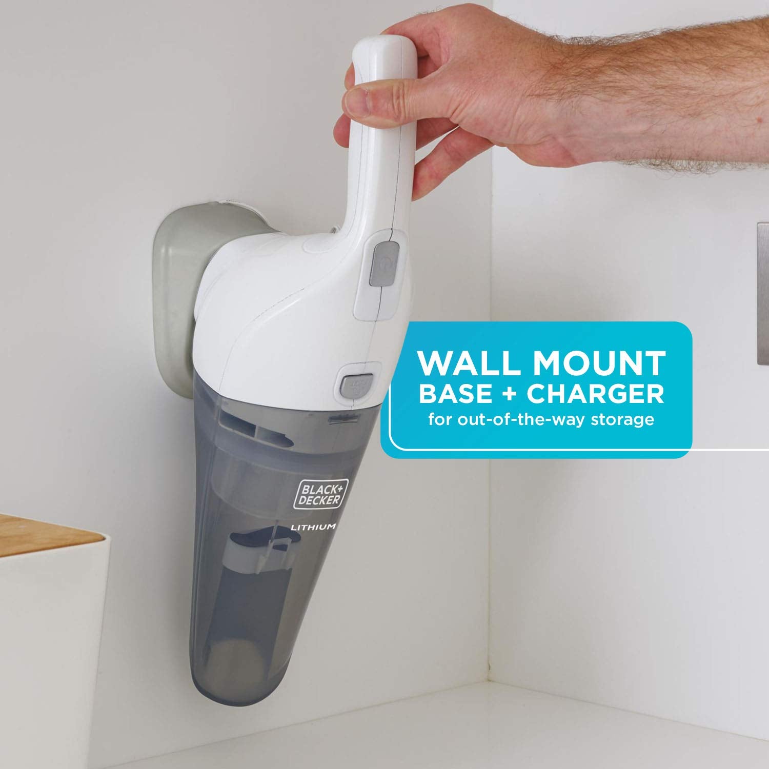 Black+Decker Handheld Vacuum 2Ah, Power White (Hnv220Bcz10Ff)