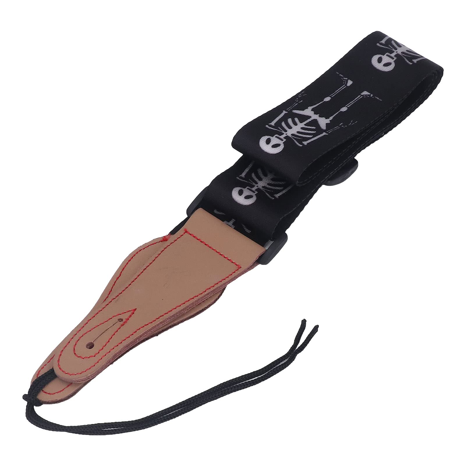 Ubervia Bass Strap, Skull Print Guitar Strap Cool Wear Resistant Universal Rock Style for Mandolin for Guitarist