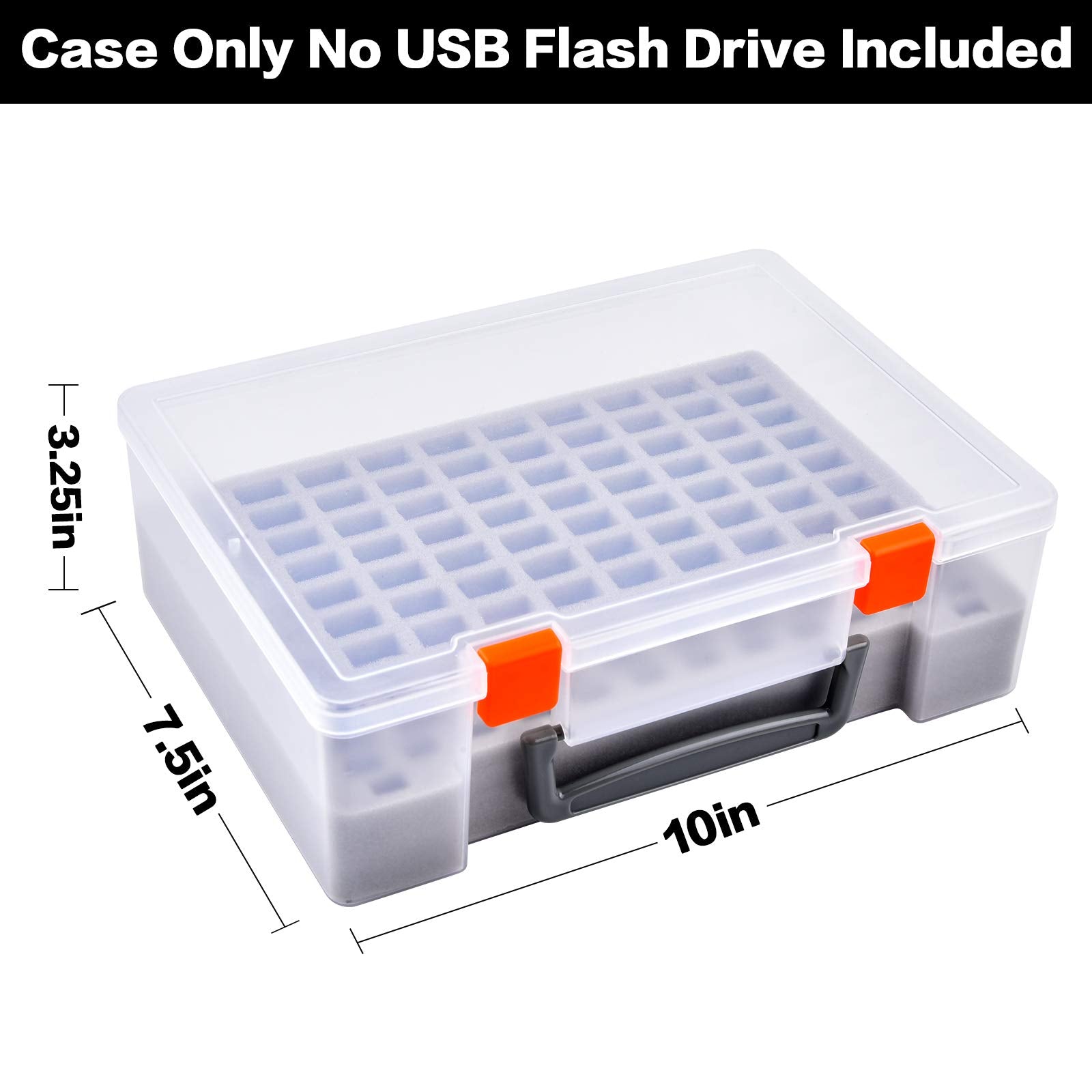 Flash Drive Case Usb Memory Stick Sd Card Storage Organizer  Holds 104Pcs Thumb Drive Electronic Accessories Holder For Sandisk/