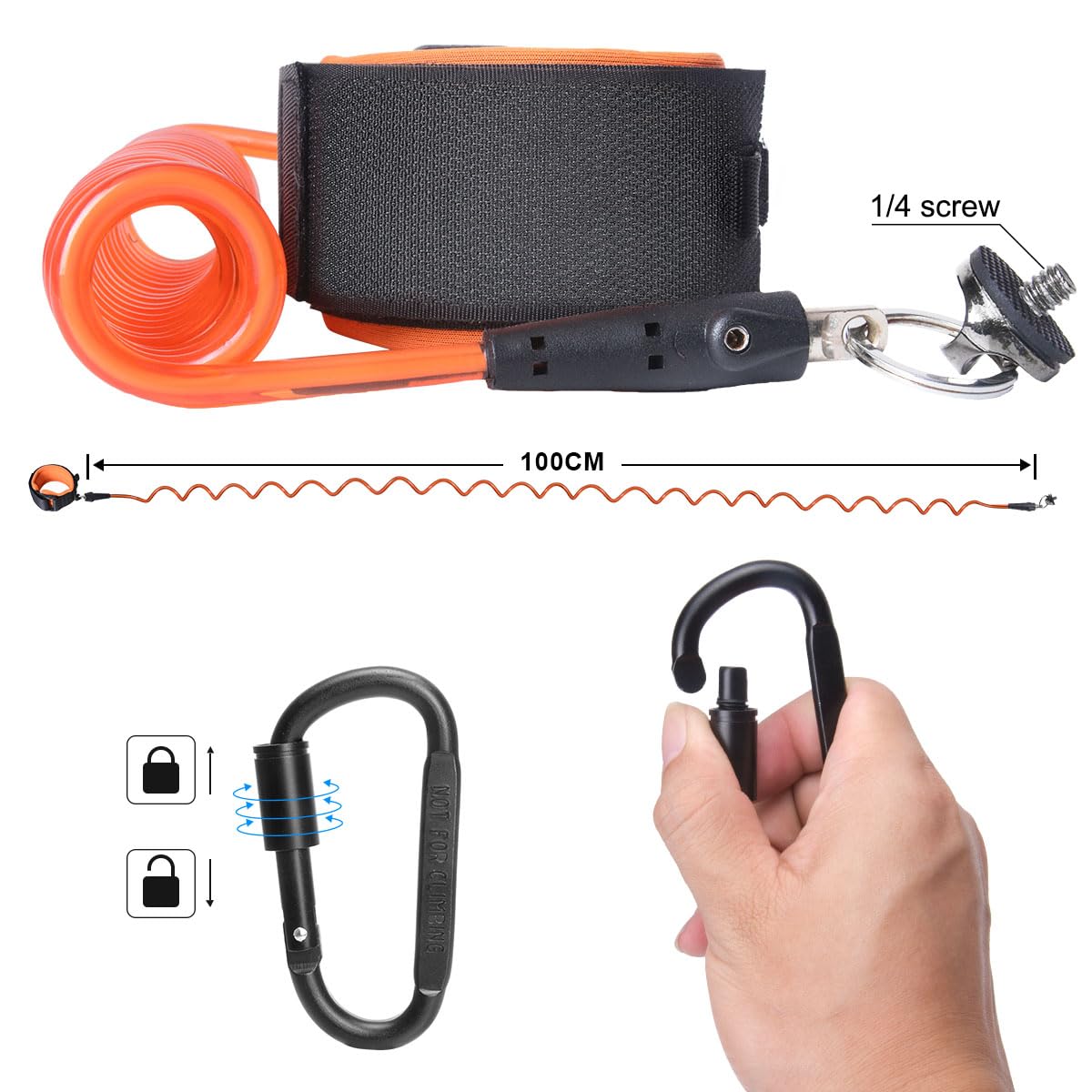Action Camera Non Slip Handler Floating Hand Grip Holder Mount + Steel Cored Safety Wrist Strap For Gopro Sony Insta360 Olympus