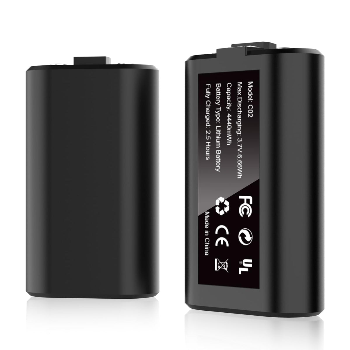Rechargeable Battery Pack For X Box Series X|S/ One, 2 Pack 4440Mwh 3.7V Battery Pack For X Box One/One S/One X/One Elite All X 