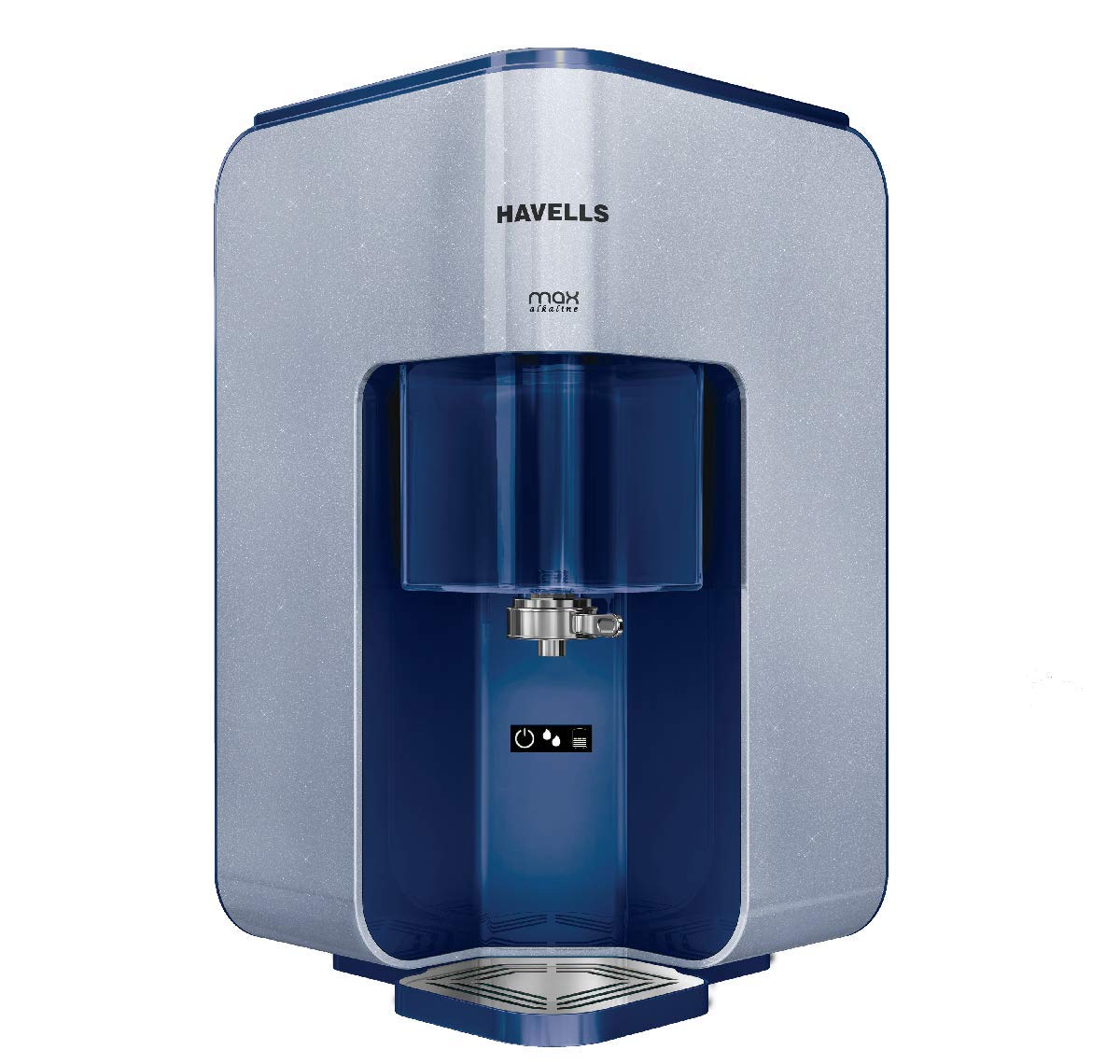 Havells Max Alkaline Water Purifier, First Corner Mounting Design (Patented), Cu+Zn+Alkaline+Natural Minerals, 7 Stage Purificat