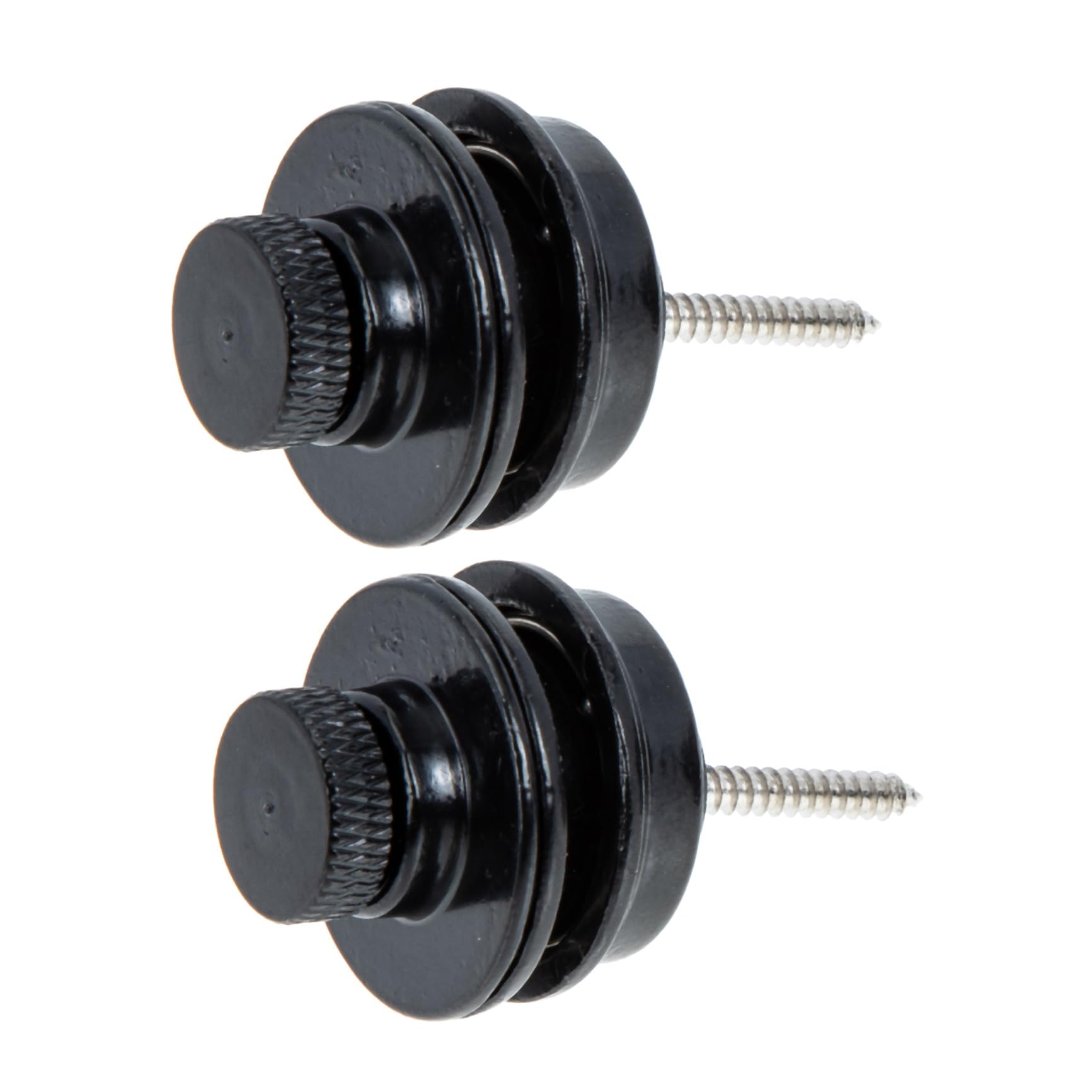 Kisangel 2pcs Guitar Strap Locks Nonskid Locking Buttons for Electric Bass Guitars Strap Retainers to Prevent Slipping Easy Ins
