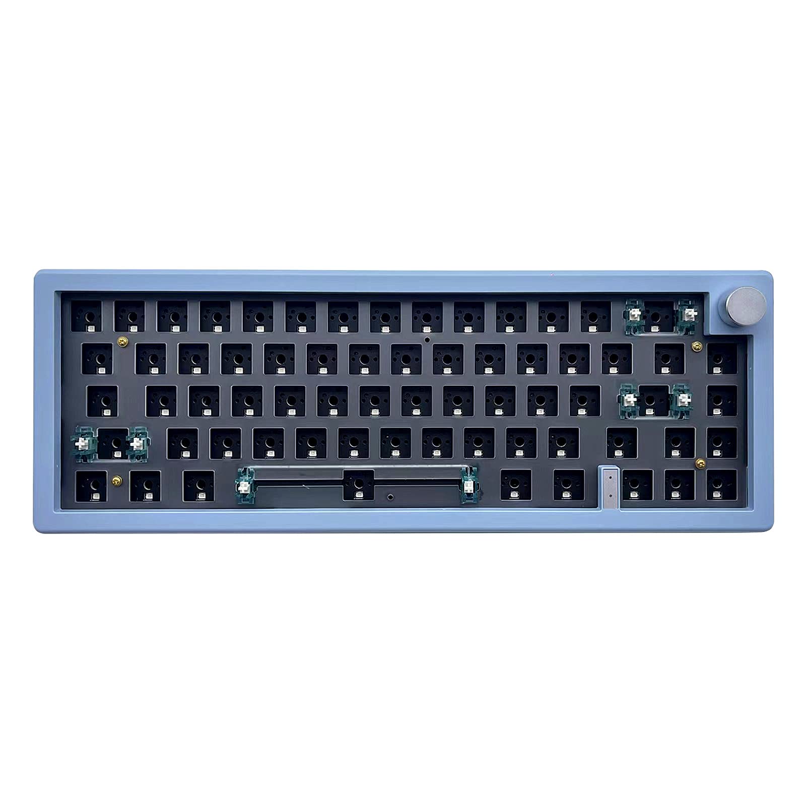 Boyi Gmk67 65% Keyboard Kit,Hot Swappable Bluetooth 5.0/2.4G/Type C Tri Mode Wireless Rgb Mechanical Keyboard Pcb Mounting Plate