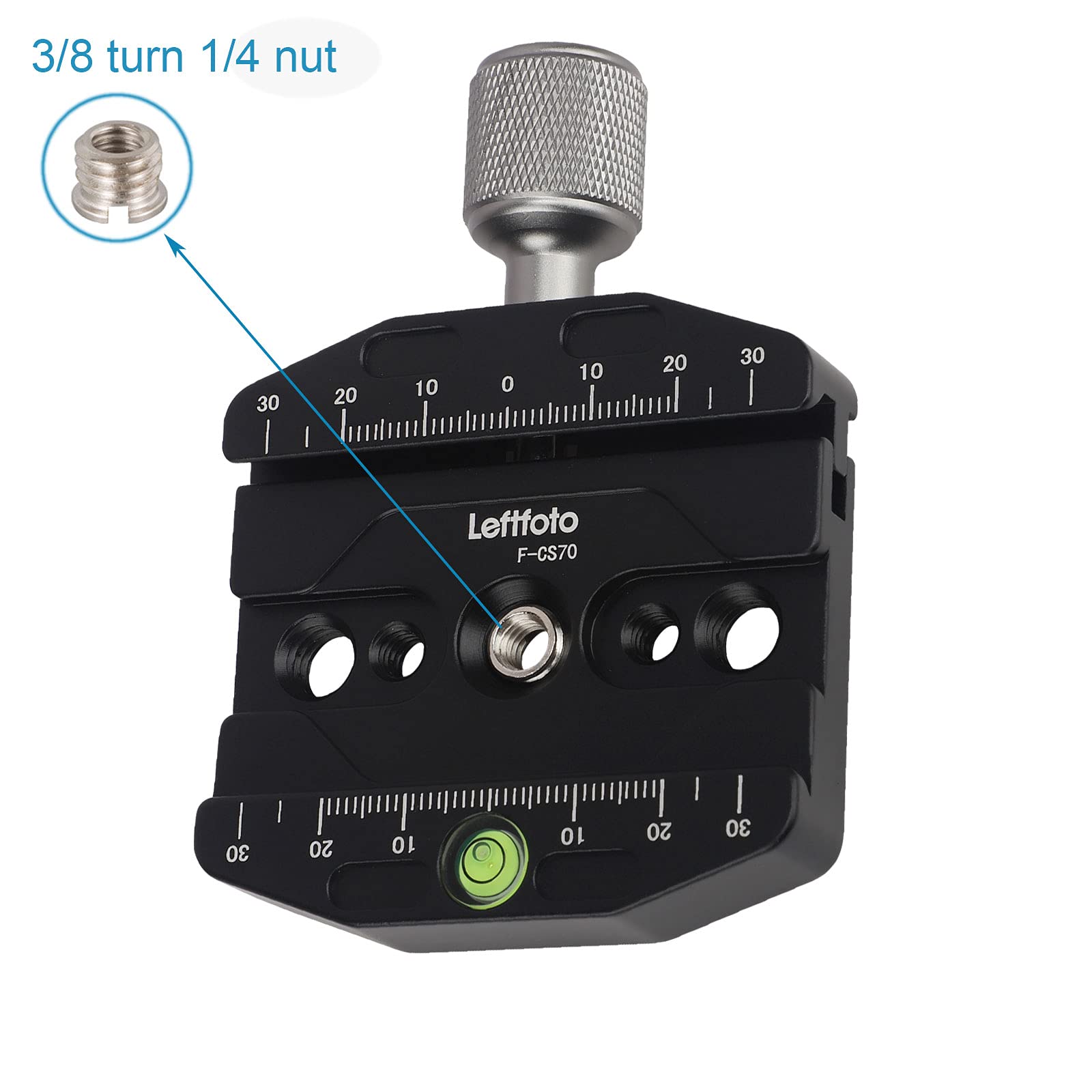 70Mm Quick Release Clamp Compatible With Arca Swiss Style Plate For Tripod Ballhead Universal Quick Change Seat, Monopod Head, T