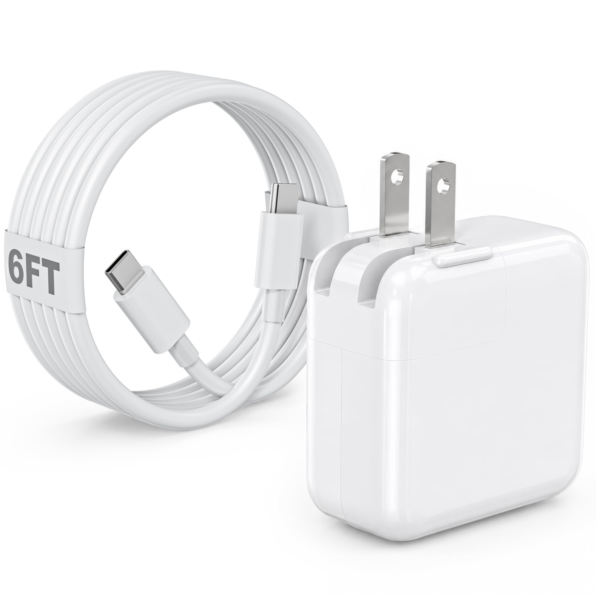 Mac Book Air Charger, 30W USB C Charger for MacBook Air 15 13 Inch M5 M4 M3 M2 M1, Fast Charging Block Plug USB C Power Adapter 