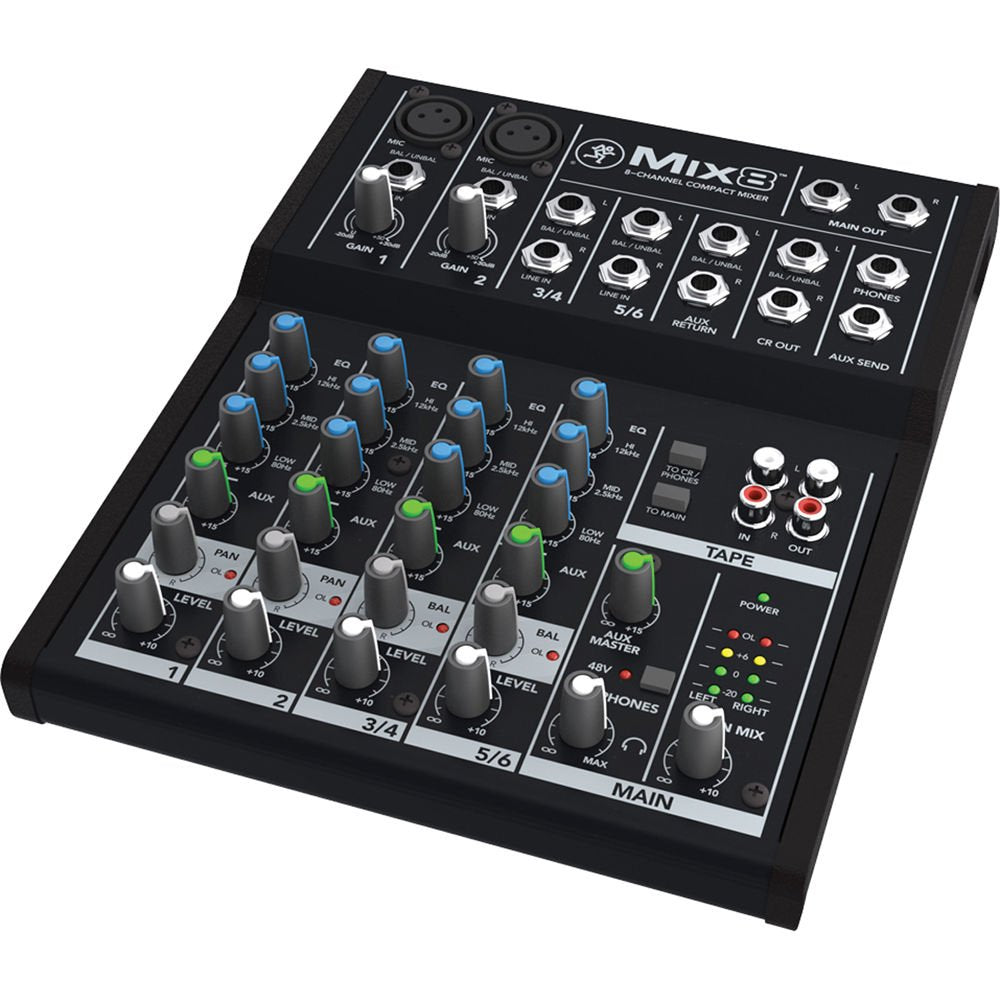 Mackie Mix8 8 Channel Compact Mixer