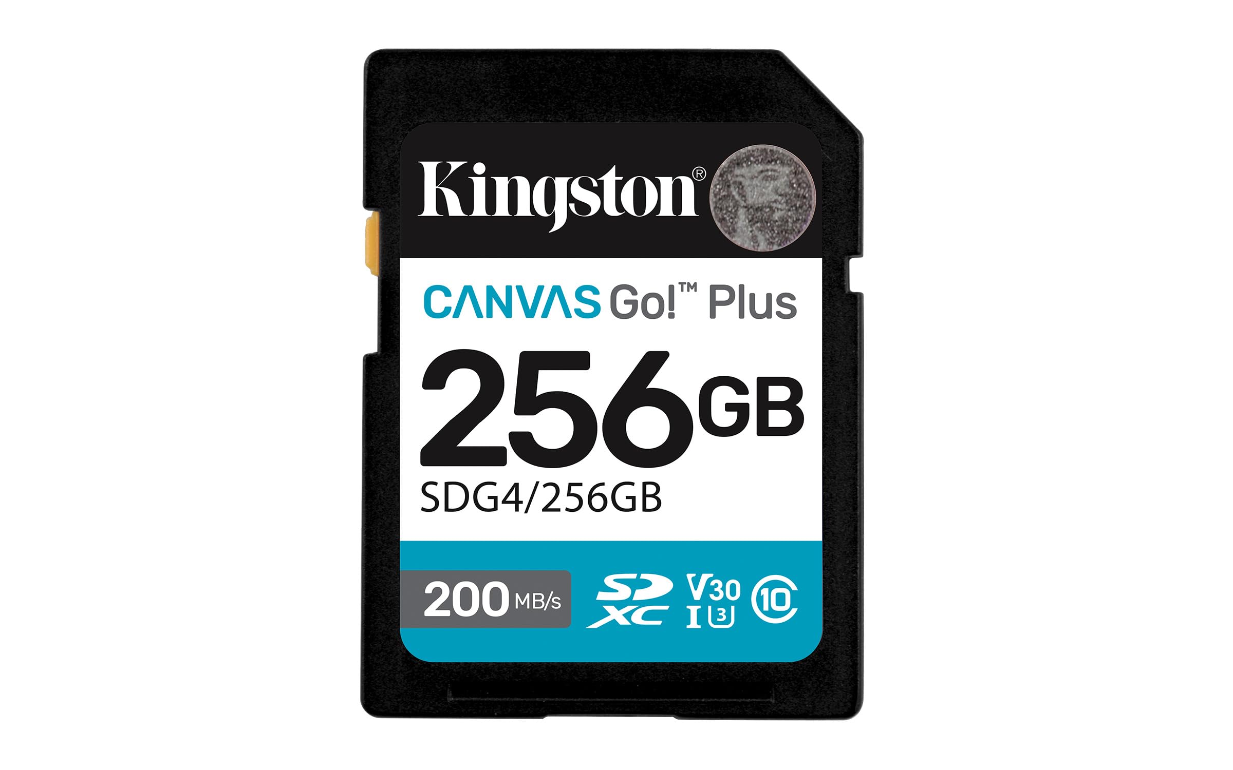 Kingston Canvas Go Plus 256GB SD Card | Up to 200MB/s | Class 10, UHS-I, U3, V30 | SDG4/256GB