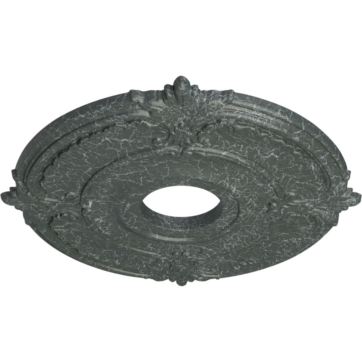 Ekena Millwork Cm18Atagc Attica Ceiling Medallion, 18''Od X 4''Id X 5/8''P (Fits Canopies Up To 5''), Hand Painted Athenian Gree