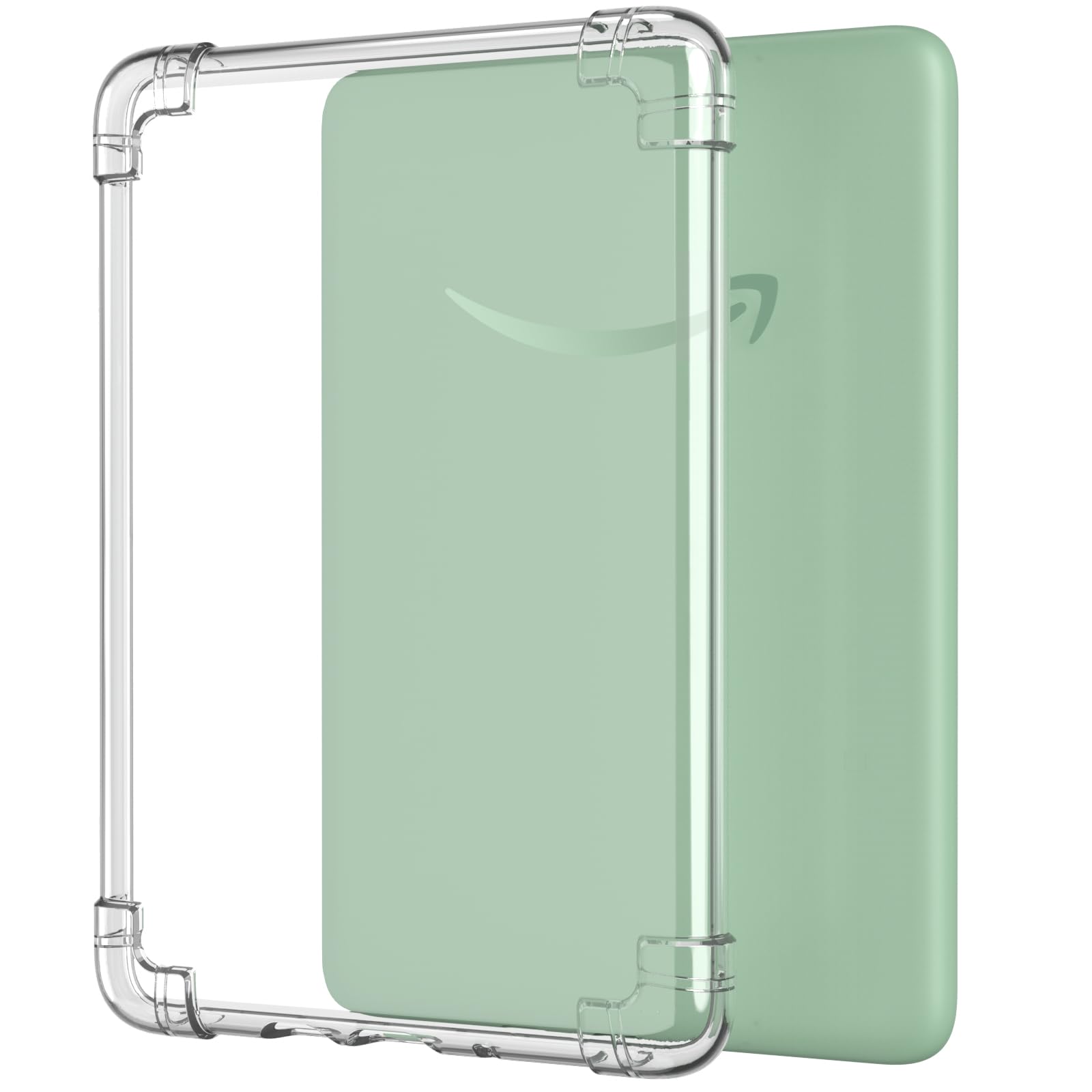 MoKo Clear Case for 6' All New Kindle (11th Generation 2024/2022 Release), Ultra Clear Soft TPU Slim Flexible Transparent Skin Bumper Back Cover Shell for Kindle 11 2024