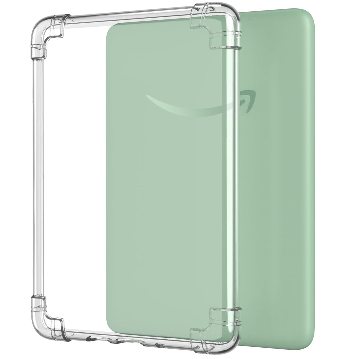 MoKo Clear Case for 6' All New Kindle (11th Generation 2024/2022 Release), Ultra Clear Soft TPU Slim Flexible Transparent Skin Bumper Back Cover Shell for Kindle 11 2024