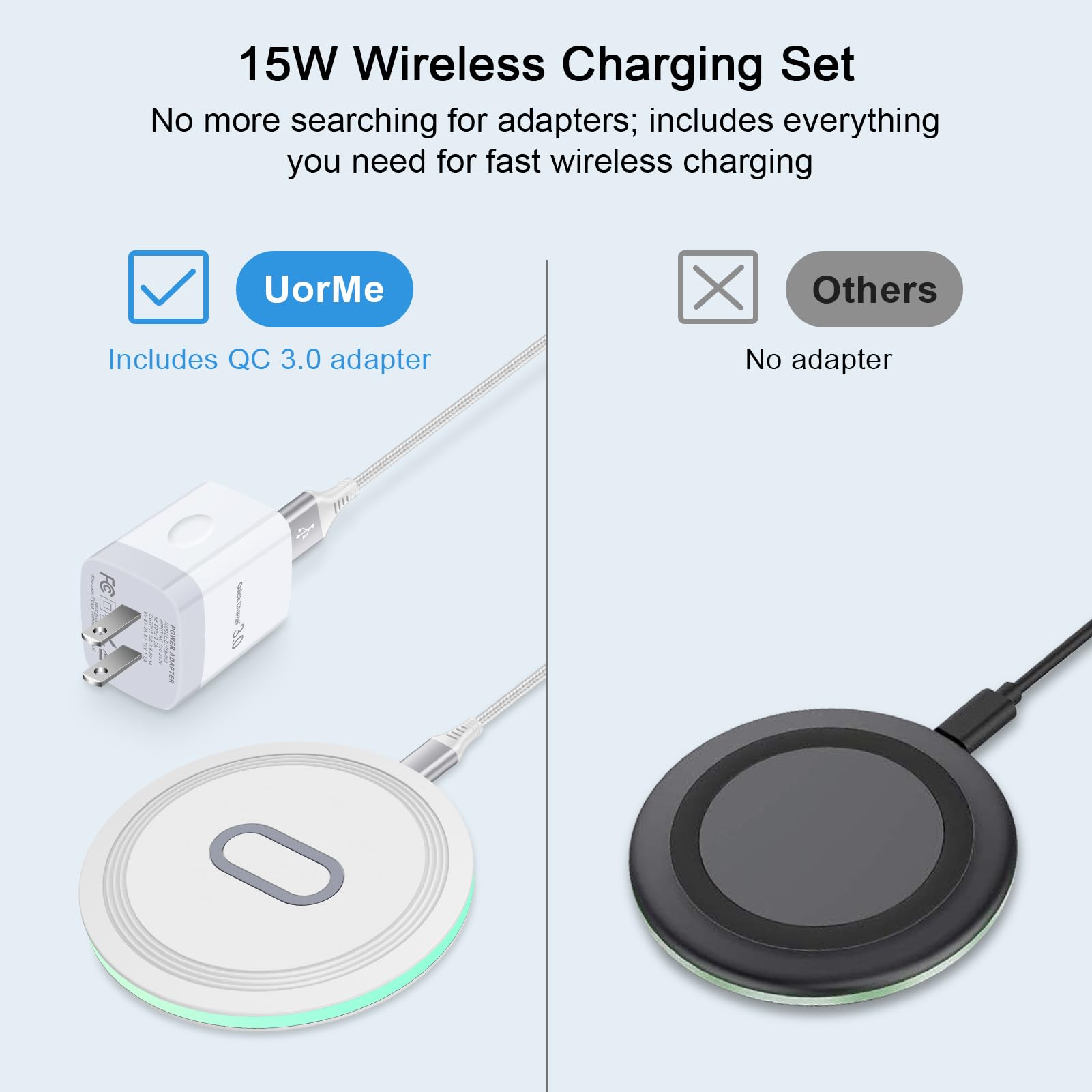 15W Wireless Charger Samsung S24 Ultra Charging Pad For Samsung Galaxy S24 S23 Fe S22 Ultra S21 Note20 Z Flip/Fold 6 5 4,Google
