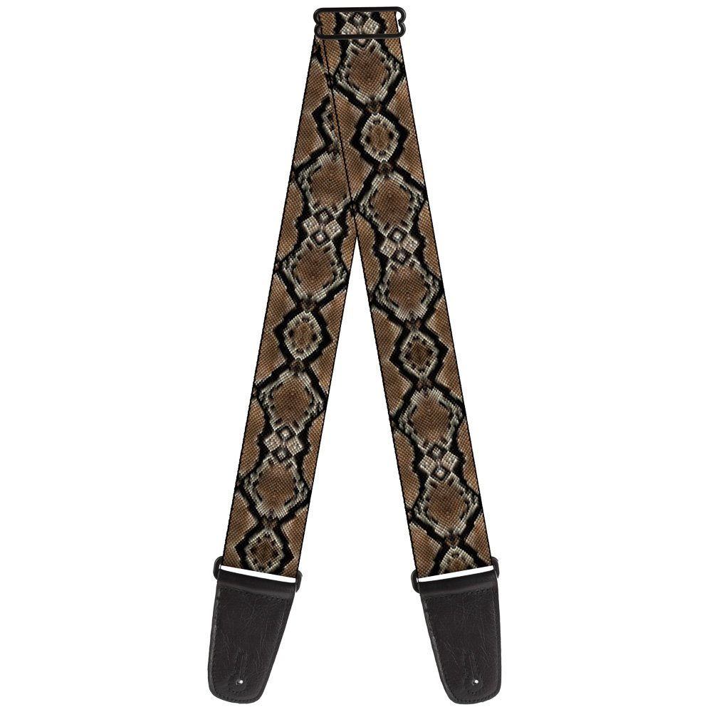 BuckleDown Guitar Strap Snake Skin 1 2 Inches Wide
