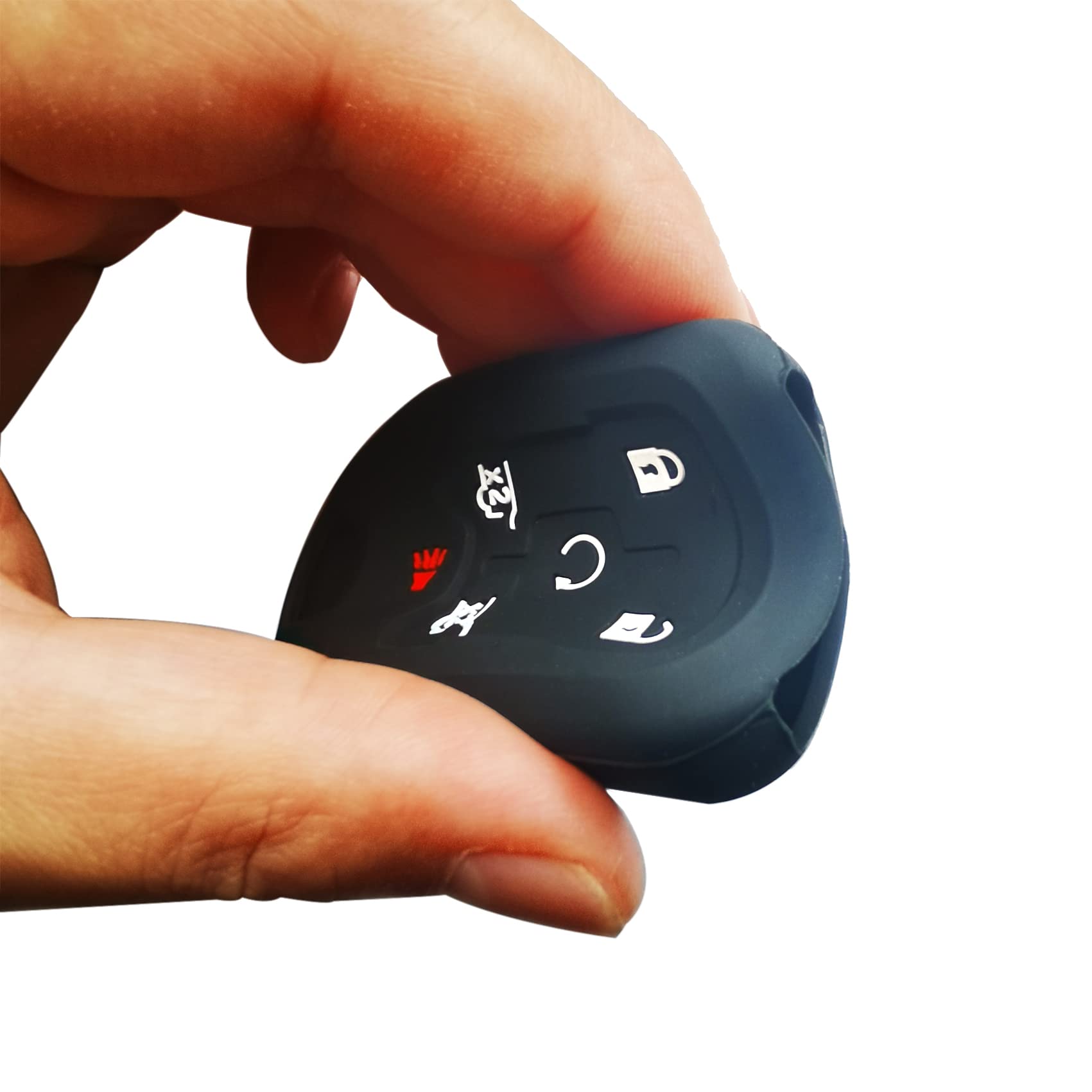 2Pcs Coolbestda Silicone 6Button Smart Key Cover Fob Glove Pouch Case Remote Skin Keyless Jacket Holder Protector For 2017 2018