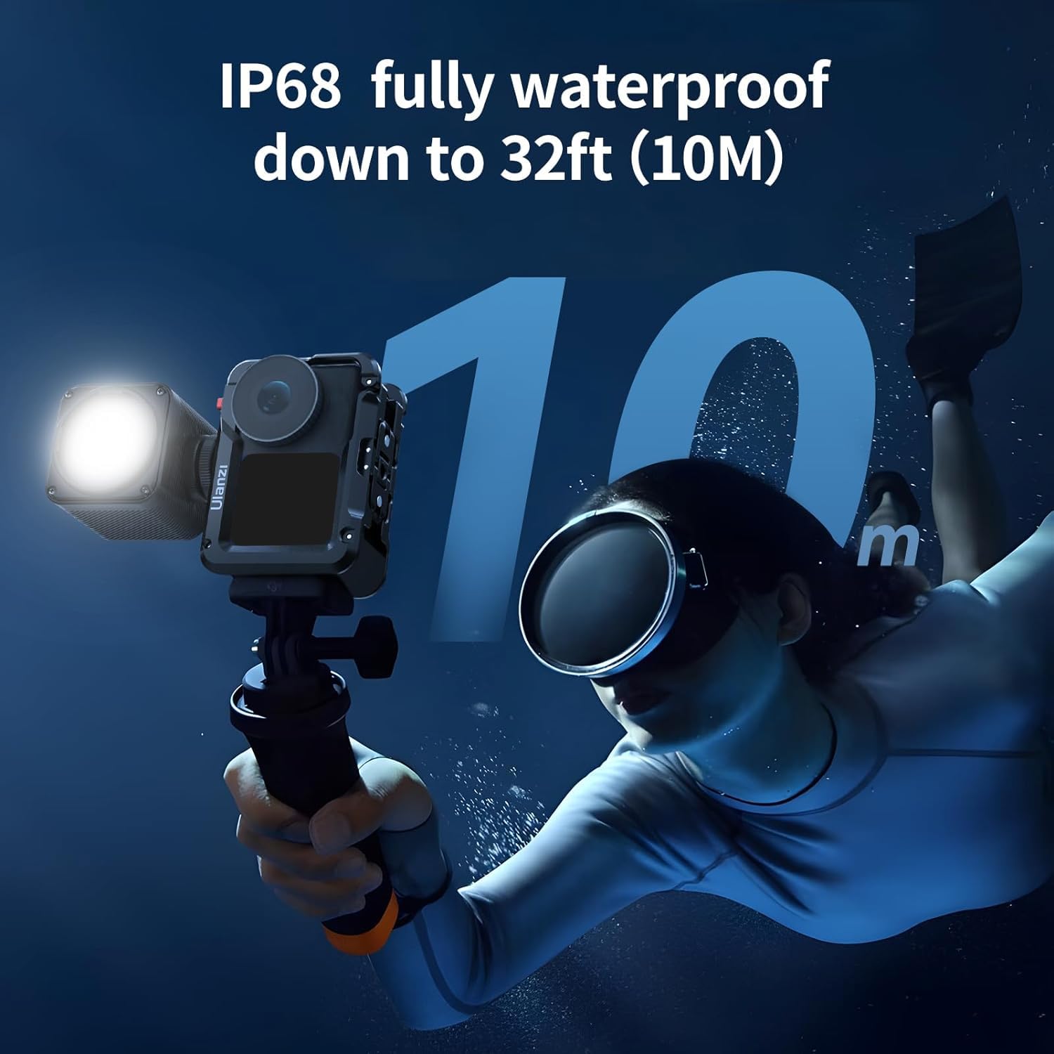 Ulanzi L3 Rgb Led Video Light, Waterproof Camera Lighting Kit 2700K 7000K Mini Cube Cob Light Dimmable Fill Magnetic Photography