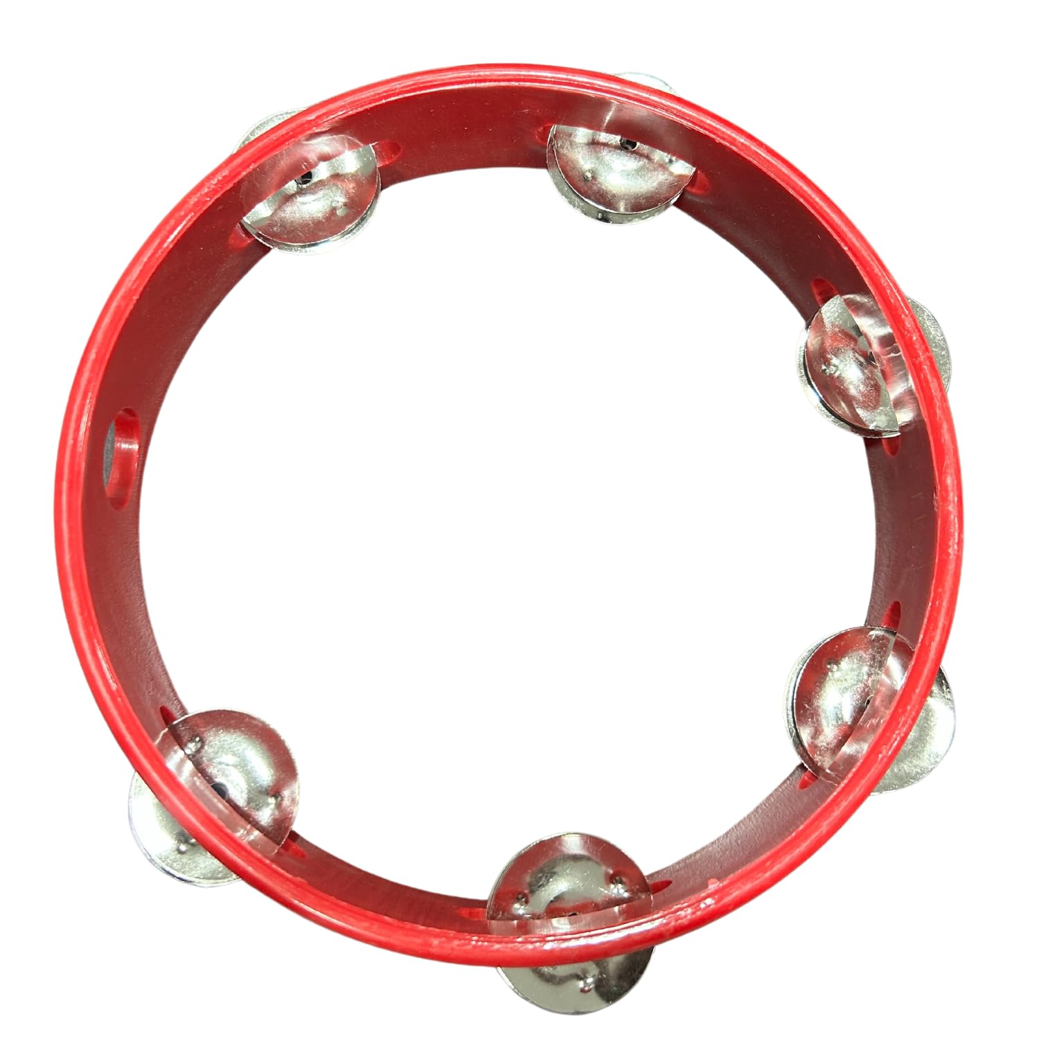 Bhargavas Khanjari Round Shape  Traditional Tambourine Musical Instrument | Kanjira Dafli Dhapli Percussion for Bhajan, Adults 