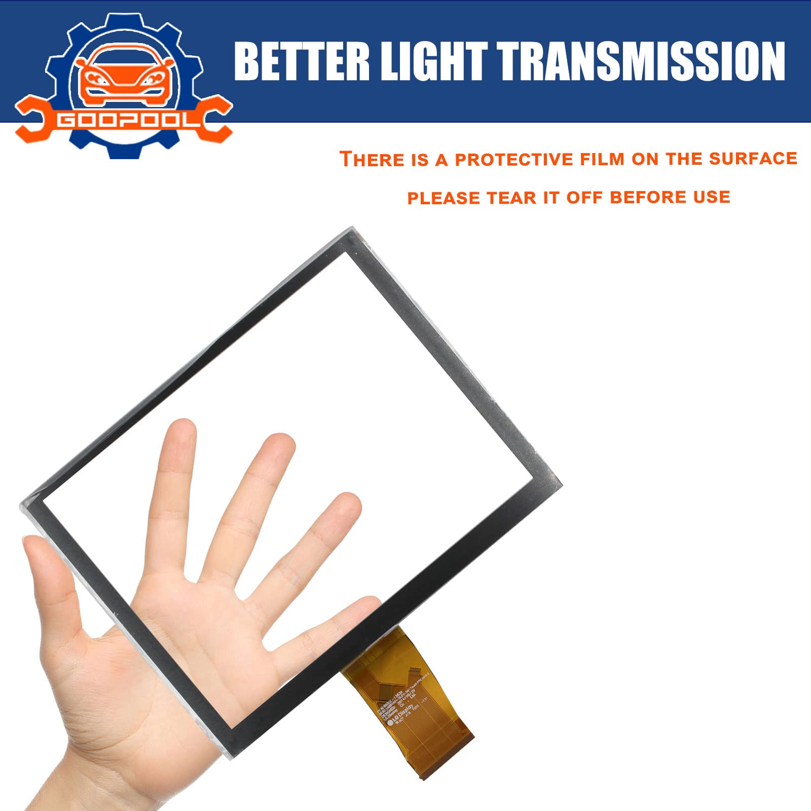 8.4'' Uconnect Touch Screen Digitizer Replacement For Radio Navigation Fit For 2017 2021 Ram 1500 2500 3500/Jeep Grand Cherokee