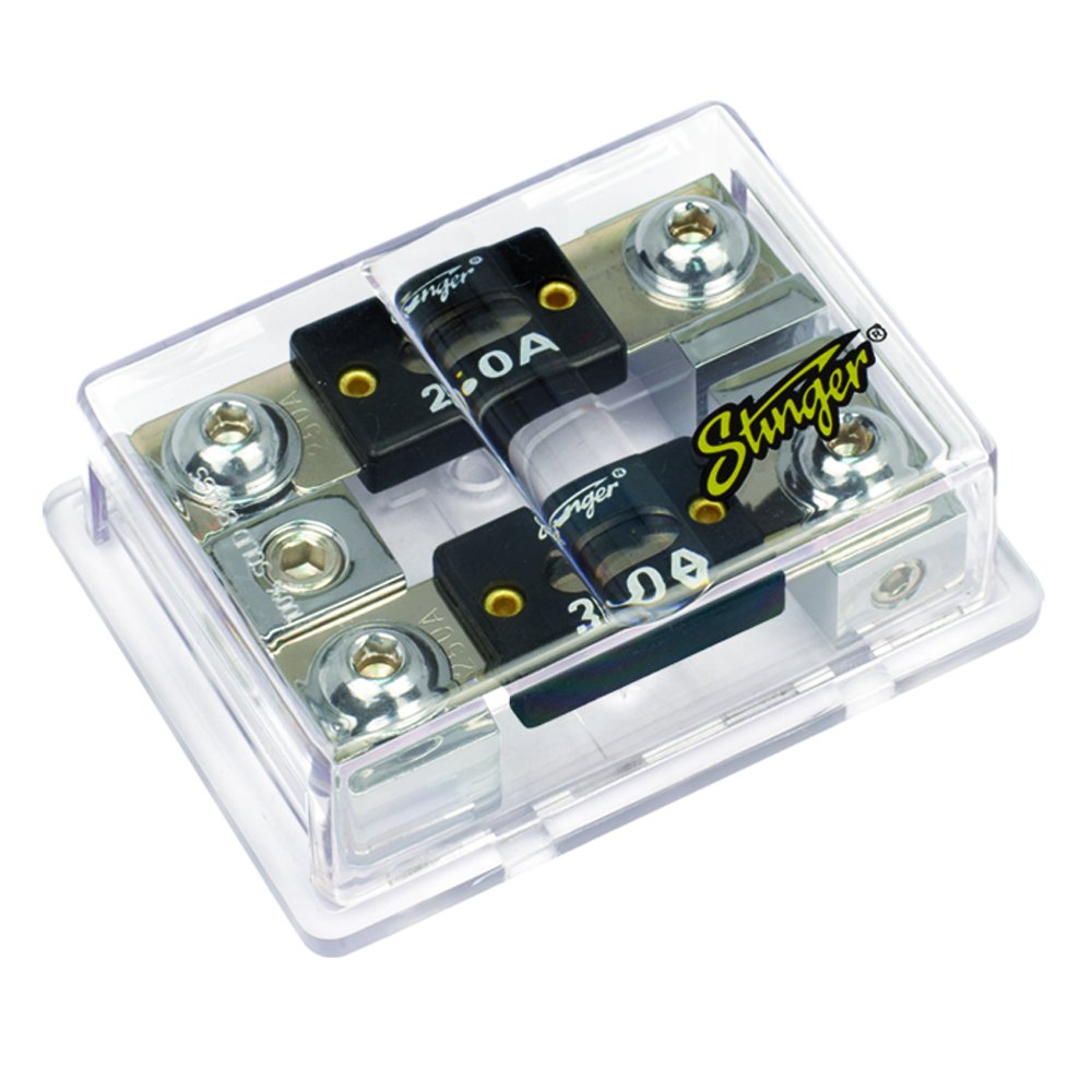 Stinger SPD5212 Dual ANL Fused Distribution Block with ShocKrome Finish