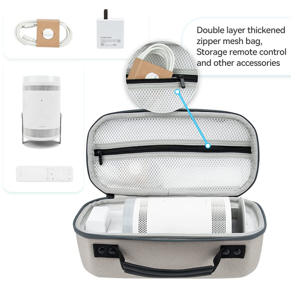 Hard Travel Case For Samsung The Freestyle Projector, Carrying Case Compatible With 30      100    The Freestyle 2Nd Gen Eva Har