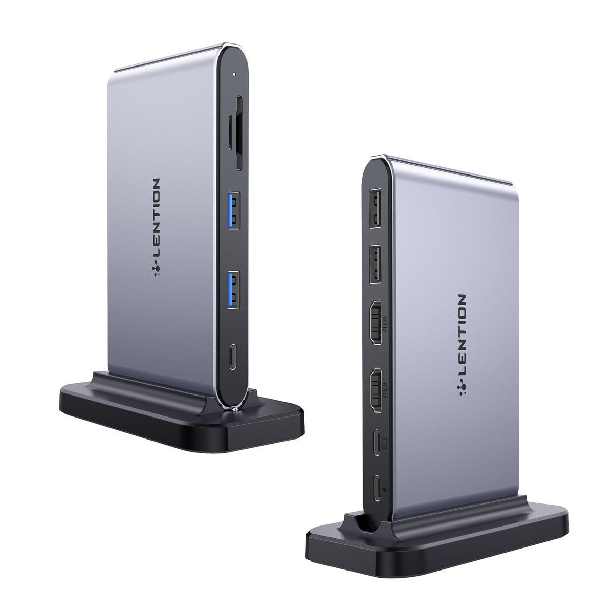 Lention 10 In 1 Docking Station With Dual Hdmi Monitor Adapter, Usb C Laptop Dock Station 4K@60Hz, Pd 100W, Usb C Data Port, Usb