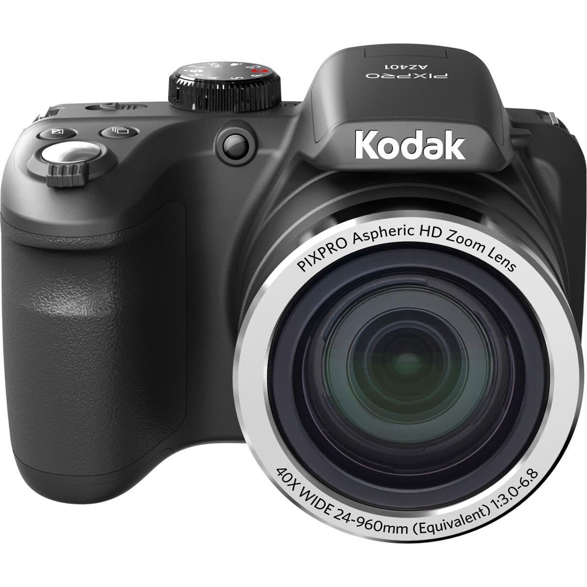 Kodak Pixpro Astro Zoom Az401-Bk 16Mp Digital Camera With 40X Optical Zoom And 3 Lcd (Black)