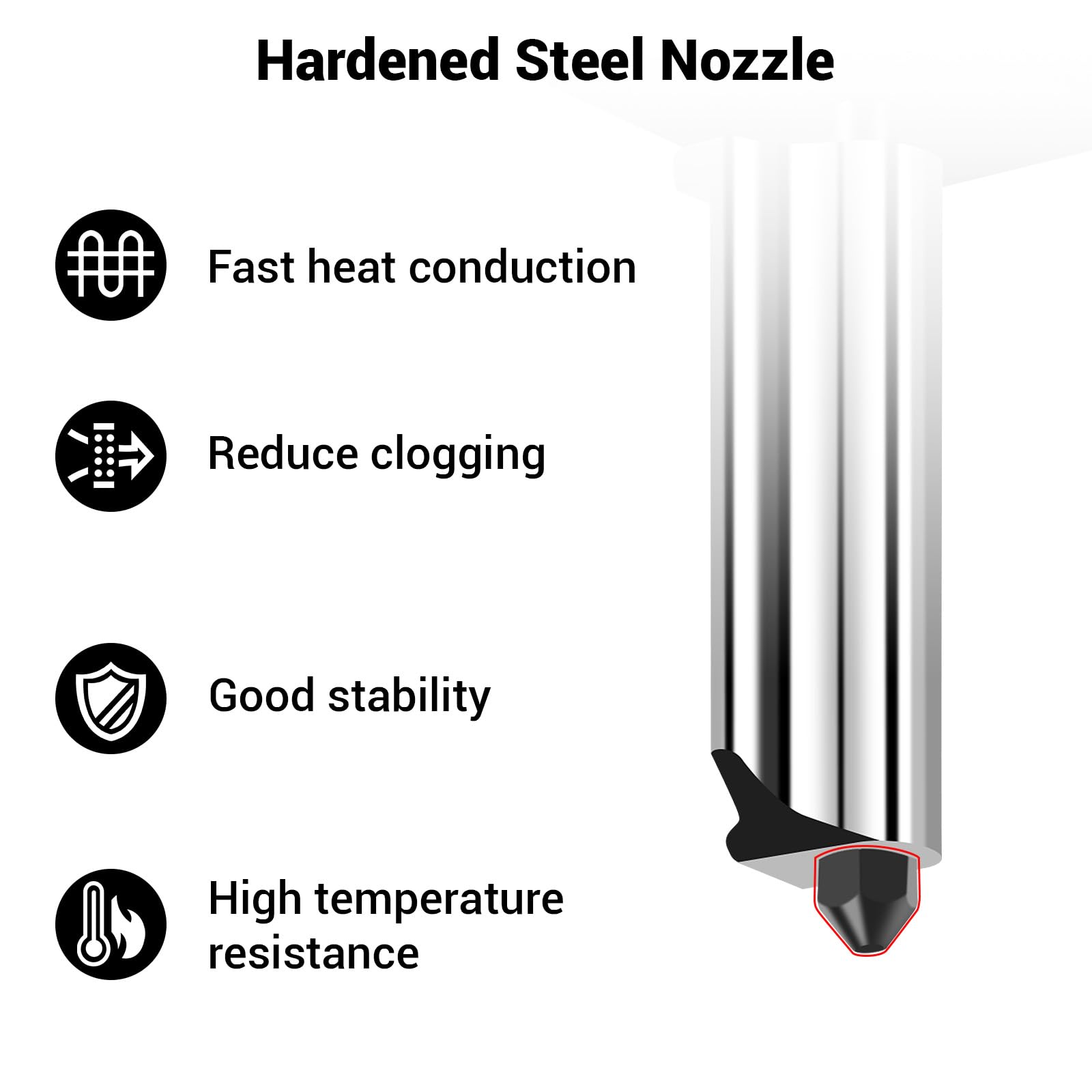 2 Pack A1 Mini/A1 Hotend Print Head Upgrade Extruder Replacement With 4Pcs High-Temperature 0.4Mm Hardened Steel Nozzle Hot End