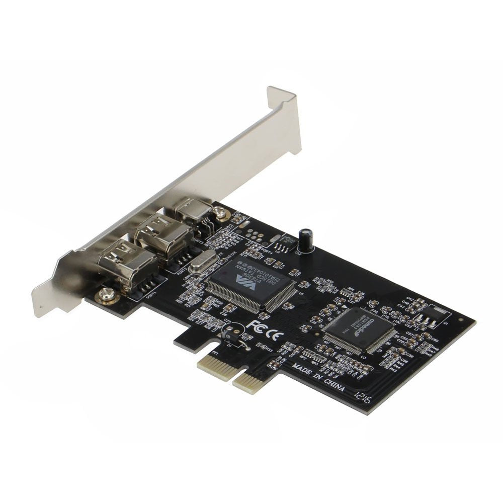 Sedna   Pcie (Pci Express) 3 Ports 1394A (Firewire) Adapter Card (Via) (3E, 2X 6 Pin + 1 X 4 Pin External Port) With Low Profile