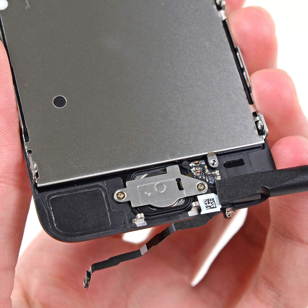 Mmobiel Home Button Compatible With Iphone 5S 2013   Flex Cable Connector   Replacement   Incl. Screwdrivers   Black