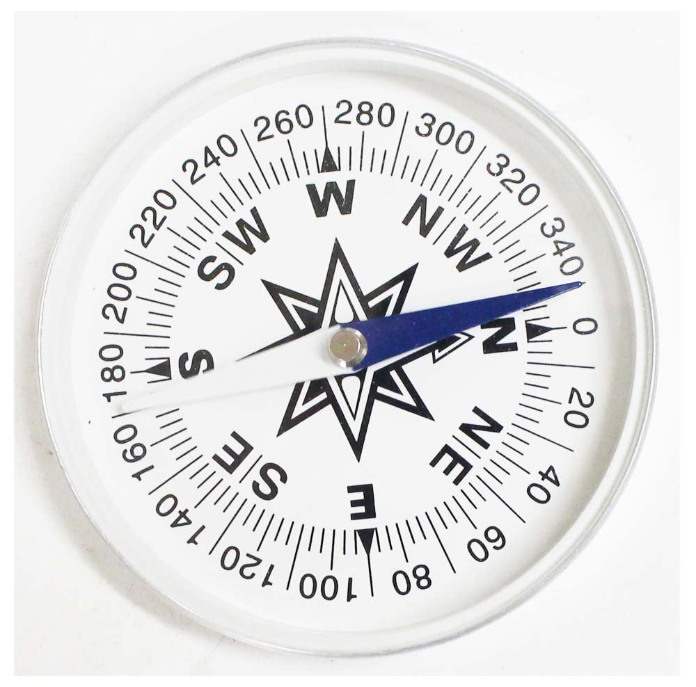 Adroit 3'' Diameter Large Compass | 2.25' Compass Needle For Easy Reading | 0.5' Aluminium Casing W/Dual Color Pointer | Large C