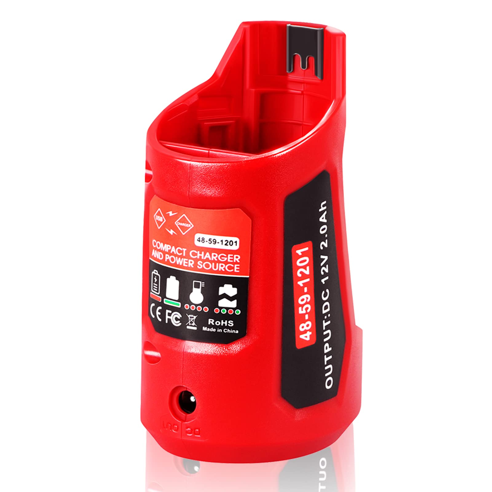 ?Multifunction ? 12V Usb Power Source Replacement For M12 Milwaukee 12V Battery Charger M12 Adapter Compatible With Milwaukee He